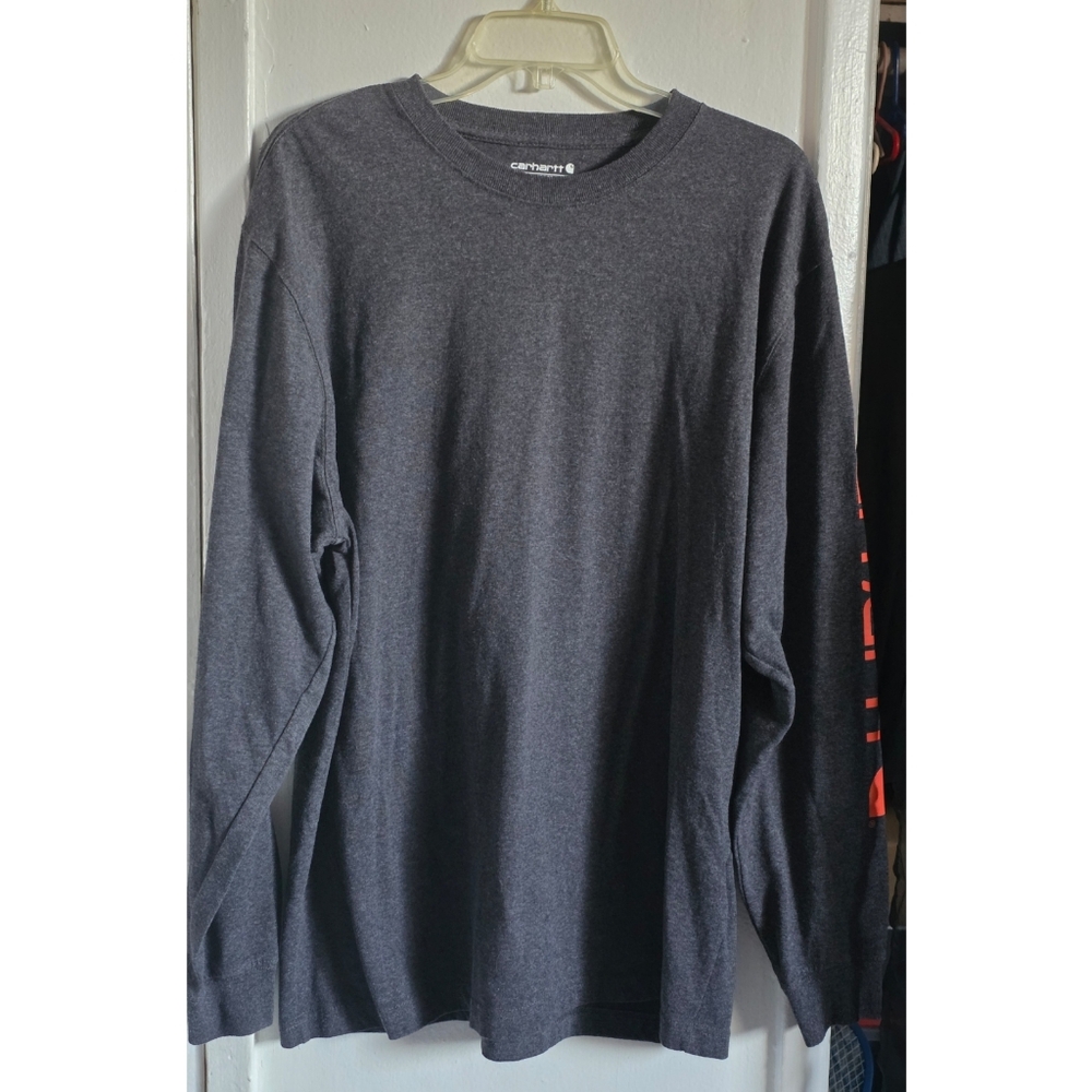 Carhartt Men's Dark Gray Long Sleeve Tee